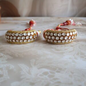92.5 silver Punach with kundan stones and gold polish – traditional handcrafted Indian jewellery