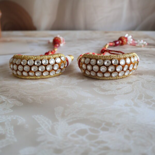 92.5 silver Punach with kundan stones and gold polish – traditional handcrafted Indian jewellery