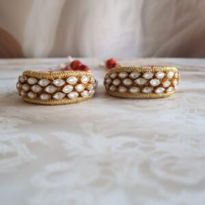 92.5 silver Punach with kundan stones and gold polish – handcrafted traditional Indian jewellery
