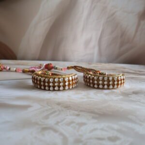 92.5 silver Punach with kundan stones and gold polish – traditional handcrafted Indian jewellery