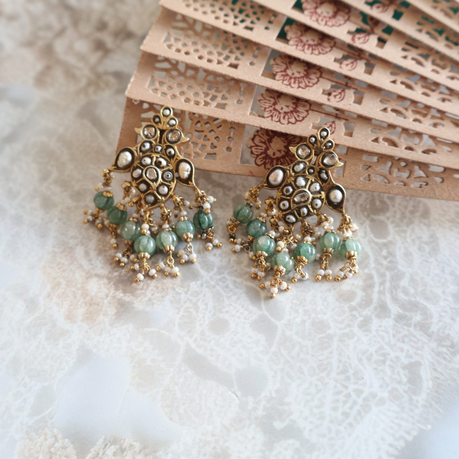 IMG_7308 Polki Earrings - Image 1